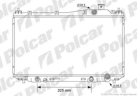 Радіатори охолодження POLCAR/SRL 382508-2