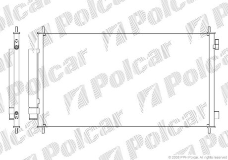 Радіатори кондиціонера POLCAR/SRL 3877K8C1