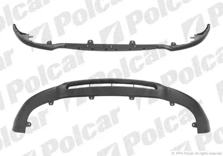 Спойлер бампера переднього POLCAR/SRL 404825