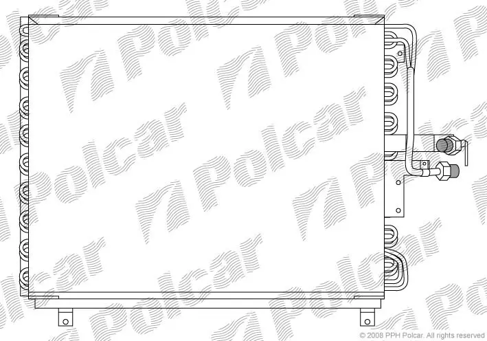 Радіатори кондиціонера POLCAR/SRL 5014K8A6 (фото 1)