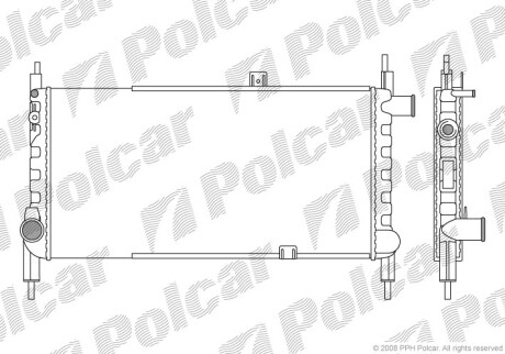 Радіатори охолодження POLCAR/SRL 550508-1