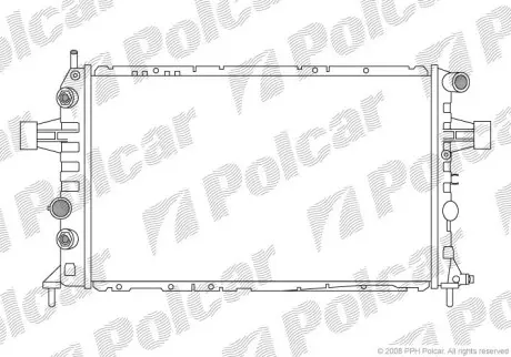Радіатори охолодження POLCAR/SRL 550808-3