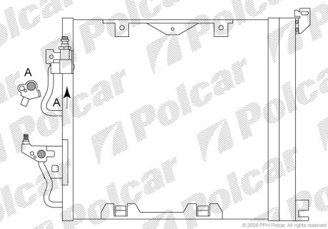 Радіатори кондиціонера POLCAR/SRL 5509K8C4