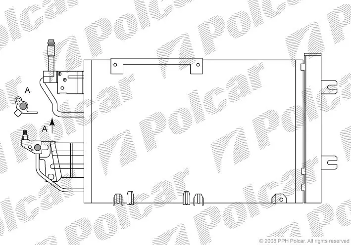 Радіатори кондиціонера POLCAR/SRL 5509K8C5 (фото 1)