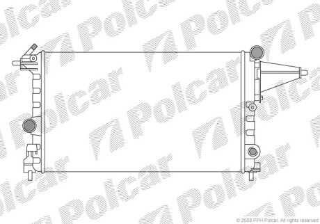 Радіатори охолодження POLCAR/SRL 551408-4