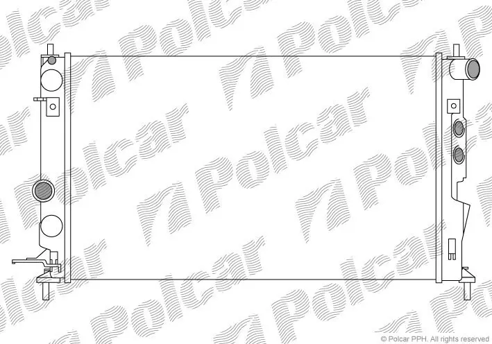 Радіатори охолодження POLCAR/SRL 551608A4 (фото 1)