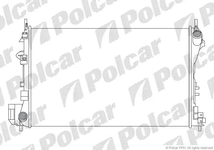 Радіатори охолодження POLCAR/SRL 551808A4 (фото 1)