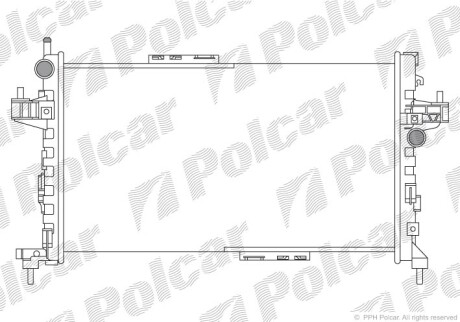 Радіатори охолодження POLCAR/SRL 555708A1 (фото 1)