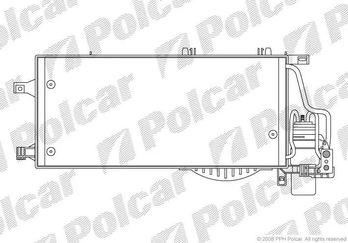 Радіатори кондиціонера POLCAR/SRL 5557K8C2 (фото 1)