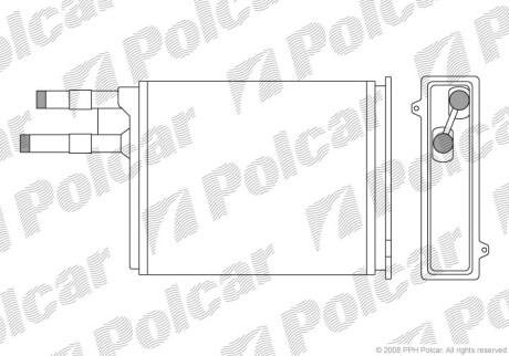 Радіатори обігріву POLCAR/SRL 5702N8-1