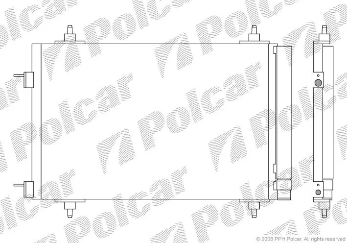 Радіатори кондиціонера POLCAR/SRL 5711K8C1S (фото 1)