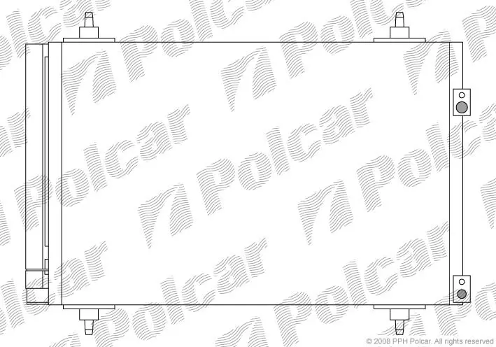Радіатори кондиціонера POLCAR/SRL 5711K8C2S (фото 1)