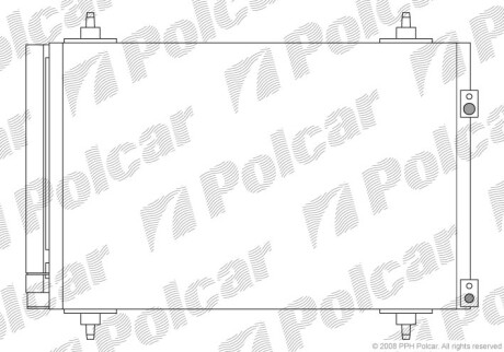 Радіатори кондиціонера POLCAR/SRL 5711K8C2S