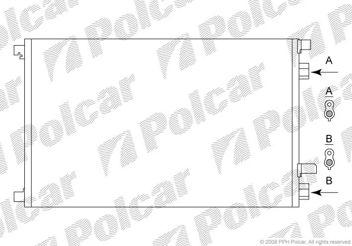 Радіатори кондиціонера POLCAR/SRL 6012K8C1S (фото 1)