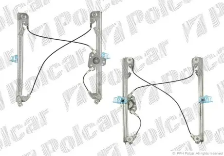 Склопідйомник електричний без електромотора POLCAR/SRL 6012PSG1