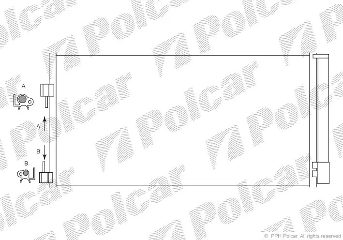 Радіатори кондиціонера POLCAR/SRL 6039K8C1 (фото 1)