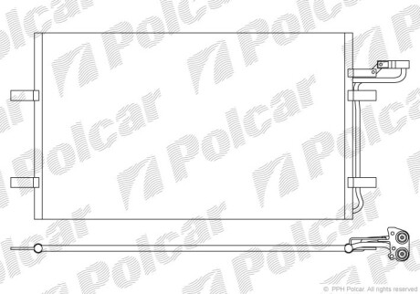 Радіатори кондиціонера POLCAR/SRL 9042K8C2S