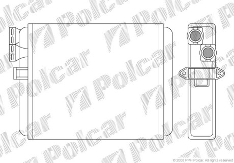 Радіатори обігріву POLCAR/SRL 9080N8-1