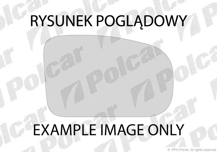 Скло дзеркала зовнішнього лівий POLCAR/SRL 9534542E (фото 1)