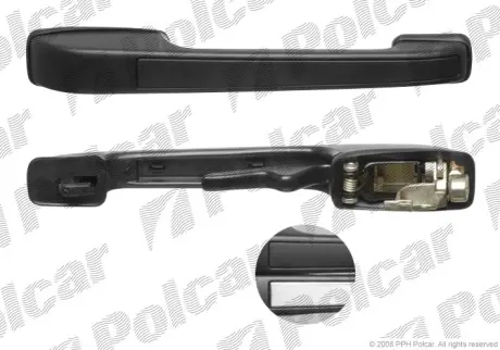 Ручка дверей задня права VW Golf II POLCAR/SRL 9534Z-46