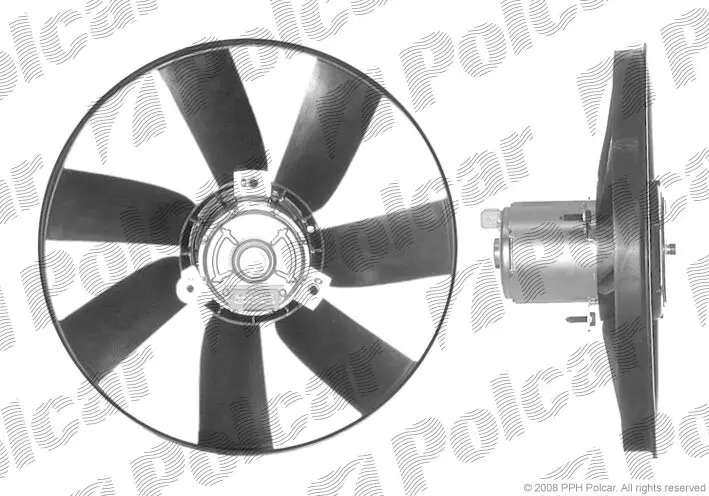 Вентилятор радіатора з моторчиком VW Golf III Passat 90- V POLCAR/SRL 953823U1 (фото 1)