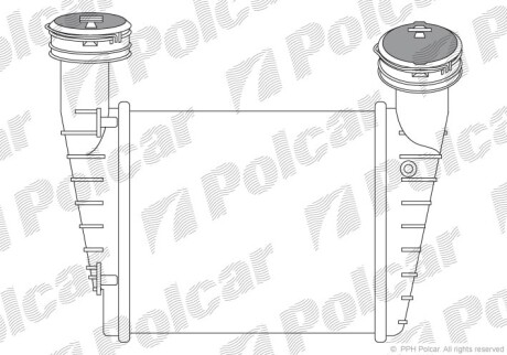 Радіатори повітря (Інтеркулери) POLCAR/SRL 9548J8-5