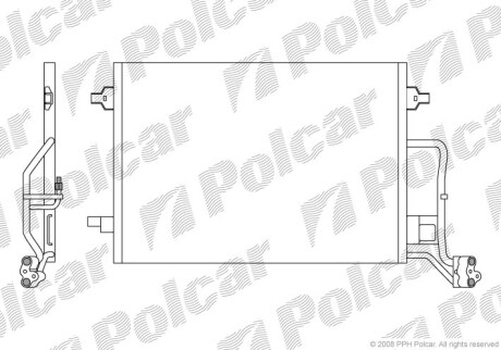 Радіатори кондиціонера POLCAR/SRL 9549K8C1S