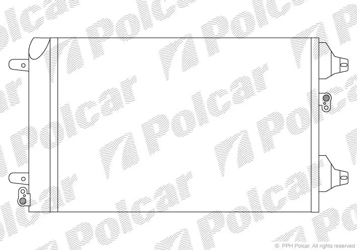 Радіатори кондиціонера POLCAR/SRL 9550K8C1S (фото 1)