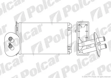 Радіатори обігріву POLCAR/SRL 9566N8-3