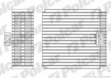 Випарник кондиціонера POLCAR/SRL 1327P8-1