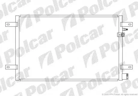 Радіатор кондиціонера POLCAR/SRL 1338K8C1