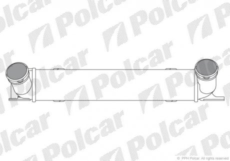 Радіатор повітря (Інтеркулер) POLCAR/SRL 2001J81