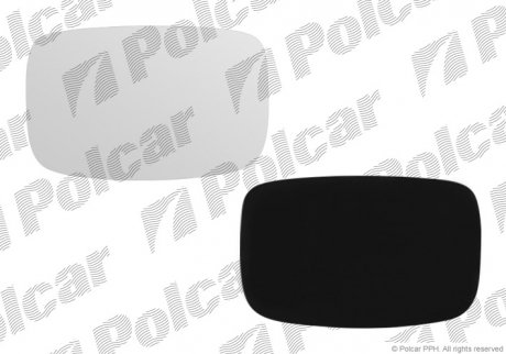 Скло дзеркала зовнішнього POLCAR/SRL 3209553E