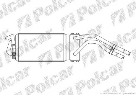 Радіатор обігріву POLCAR/SRL 3246N8-2 (фото 1)