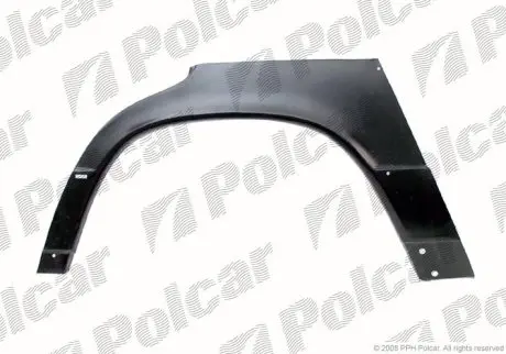 Ремкомплект крила заднього правий POLCAR/SRL 500184-5