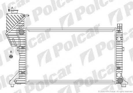 Радіатор охолодження POLCAR/SRL 506208A2