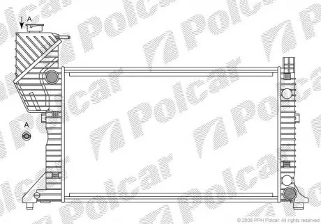Радіатор охолодження POLCAR/SRL 506208A2