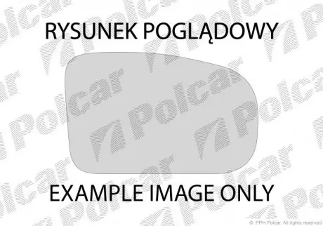 Скло дзеркала зовнішнього POLCAR/SRL 506255-E
