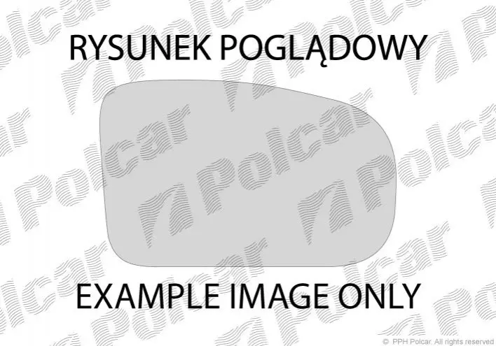 Скло дзеркала зовнішнього POLCAR/SRL 576555-E (фото 1)