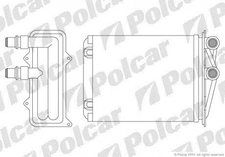 Радіатор обігріву POLCAR/SRL 6026N8-1