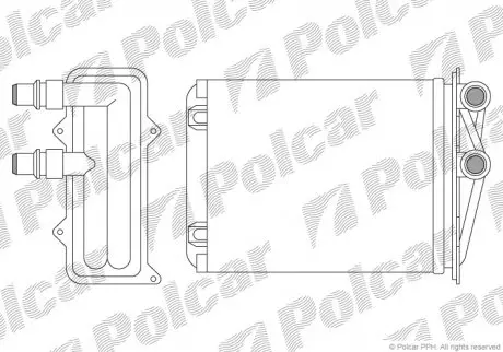 Радіатор обігріву POLCAR/SRL 6026N8-1