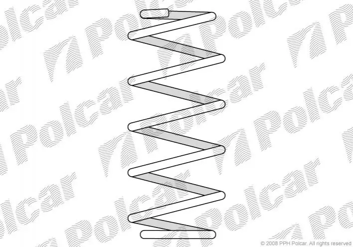 ПРУЖИНА ПЕРЕДНЯЯ OPEL VECTRA 2,0/2,0GT/2000 16V 88-9/95 POLCAR/SRL ST383430 (фото 1)