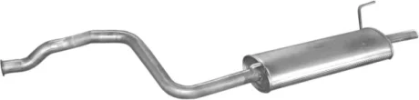 Глушитель (задняя часть) алюминизированная сталь Audi 80 1.9TD Polmostrow POLMOSTROW 01.63
