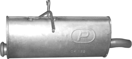 Глушитель алюм. сталь, задн. часть Citroen Berlingo/Peugeot Partner 1.6 HDi/2.0 HDi  Polmostrow POLMOSTROW 04.132
