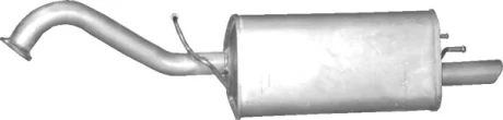 Глушитель алюм. сталь, задн. часть Chevrolet Tacuma 1.6i-16V 02-05, 1,8i-16V 00-04, 2.0i-16V 00 Polmostrow POLMOSTROW 05.35