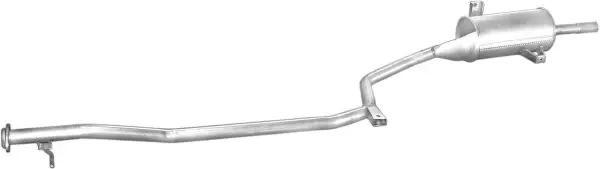 Глушник алюм. сталь, задн. частина Hyundai Pony 89-94/Excel 89-94 1.3/1.5 hatcback Polmostrow POLMOSTROW 10.011 (фото 1)