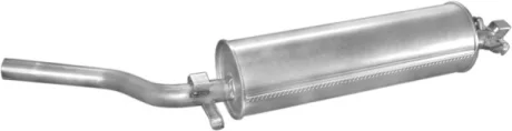 Глушитель алюм. сталь, задн. часть Mercedes W123 -85 200-300D Polmostrow POLMOSTROW 13.02