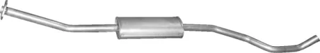 Глушник алюм. сталь, середн. частина Nissan Micra 1.2i 16V/ 1.4i 16V Polmostrow POLMOSTROW 15.231