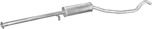 Глушитель алюм. сталь, средн. часть Opel Vectra 1.4-1.8 88-92 Polmostrow POLMOSTROW 17.36 (фото 1)