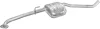 Глушитель центр. OPEL OMEGA (пр-во Polmostrow) POLMOSTROW 17.46 (фото 1)